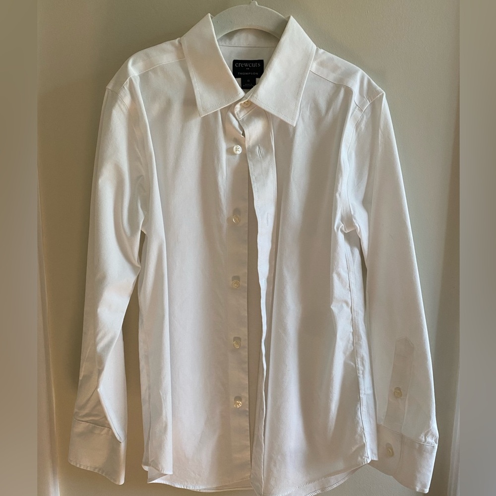 Crewcuts Boys Size 8 White Dress Shirt